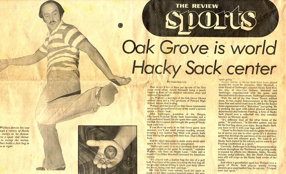 Home of footbag: Oak Grove