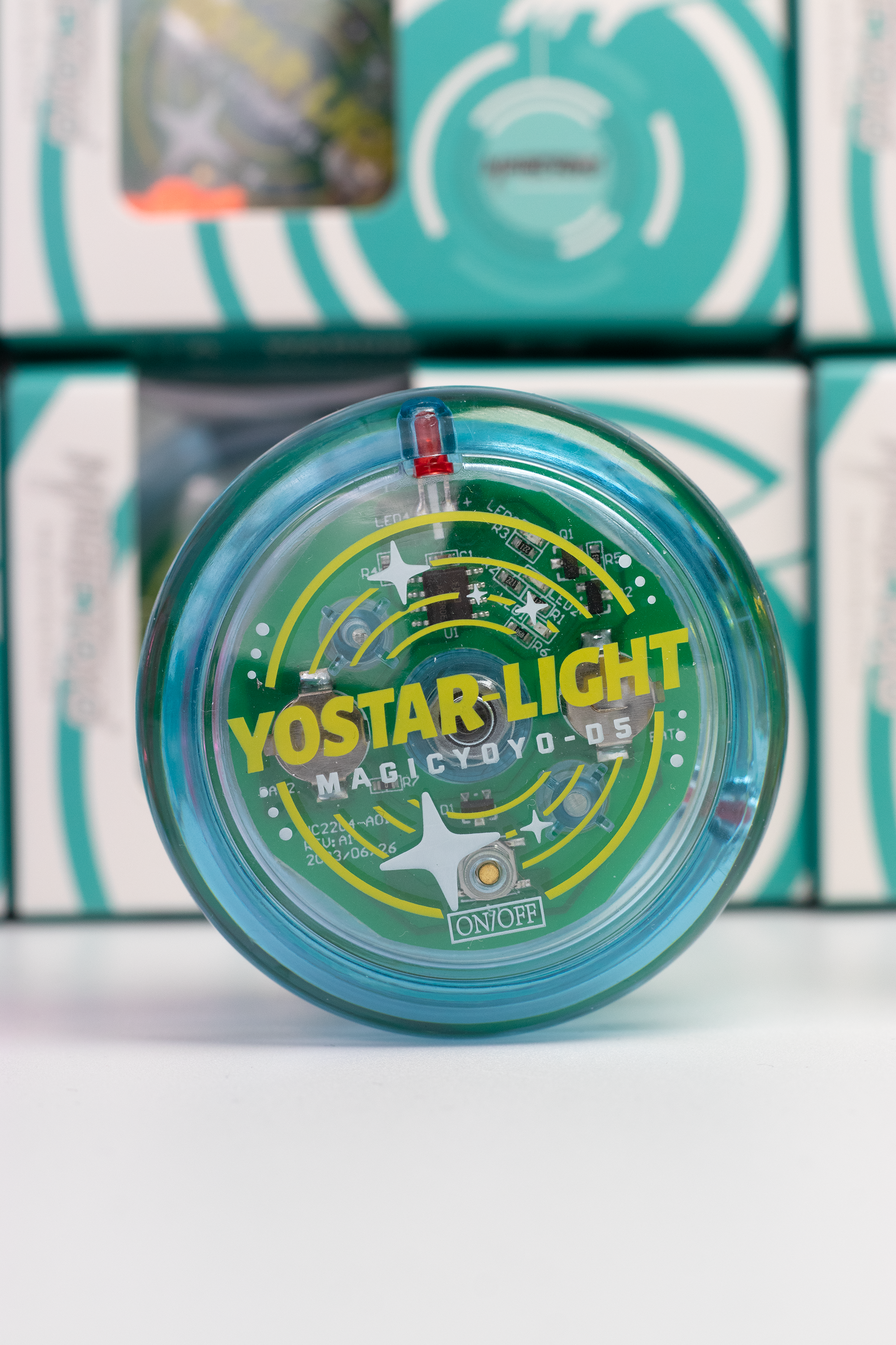 YoStar-Light Yo-Yo Transparent Blue with Led Lights