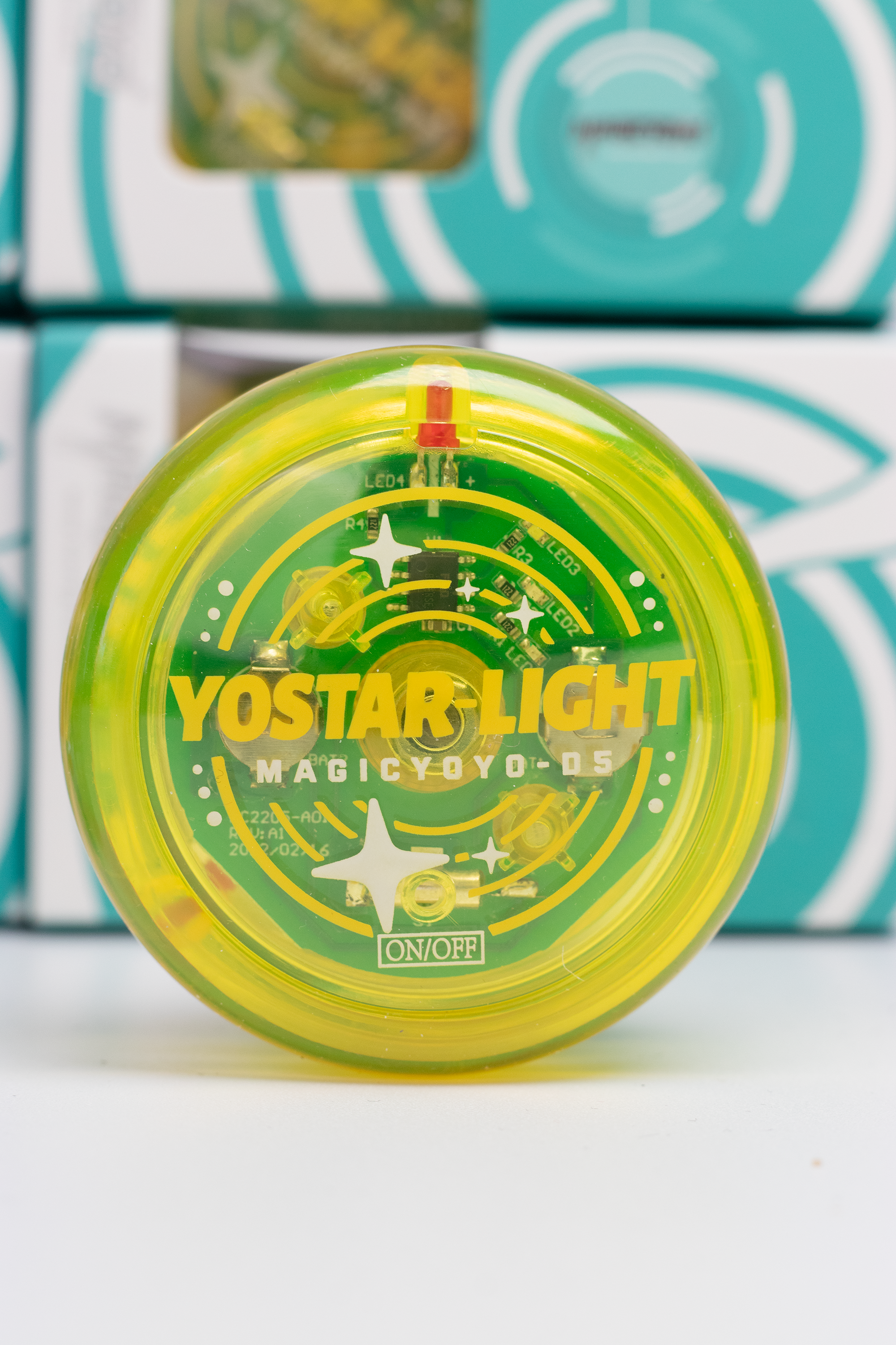 YoStar-Light Yo-Yo transparent Yellow with Led Lights